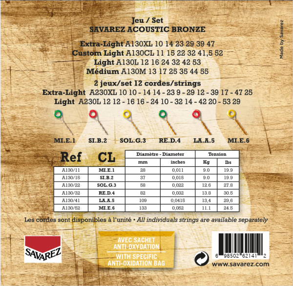 Savarez A130CL – Bronze 11-52